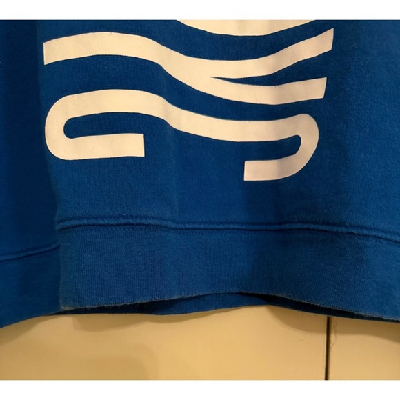 AERO NYC Blue Cropped Sweatshirt small Y2K rare was only sold in Latin America - Picture 4 of 4